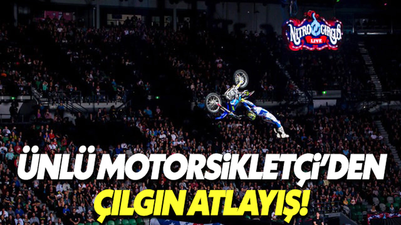 Çılgın motorsikletçi Thames Nehri'nde atlayış yaptı