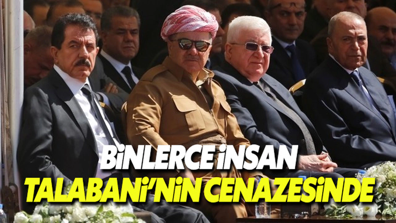 Eski Irak cumhurbaşkanının cenaze töreninde binlerce kişi