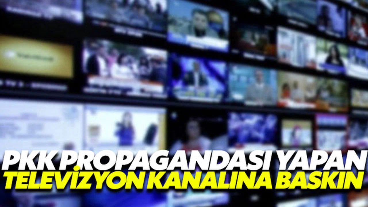 PKK’nın Televizyon kanalına polis baskını