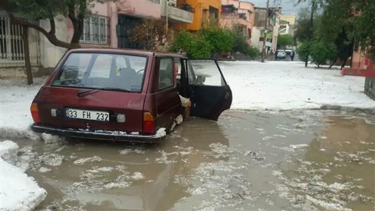 Mersin’i dolu vurdu