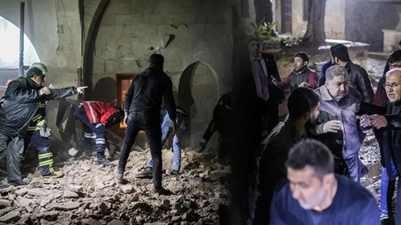 Teröristlerin attığı roket Kilis’te camiye isabet etti