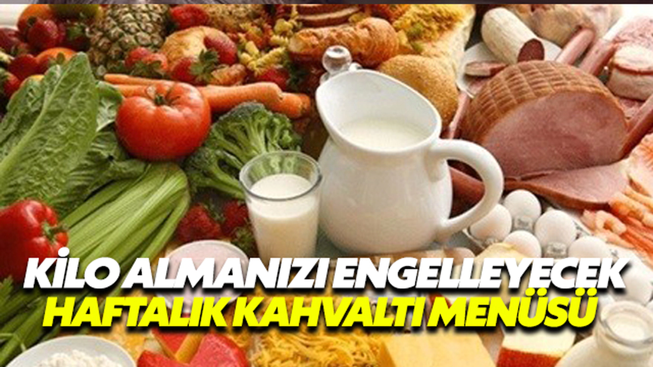 Kilo Almanızı Engelleyecek Haftalık Kahvaltı Menüsü