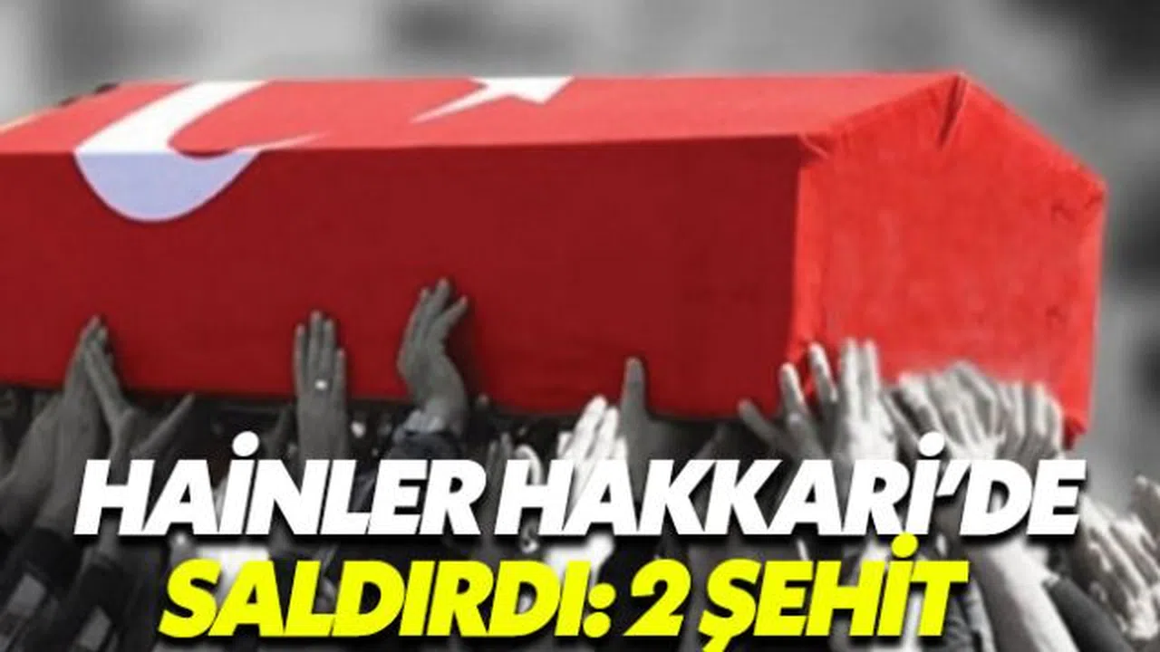 Hainler Hakkari'de saldırdı 2 asker şehit