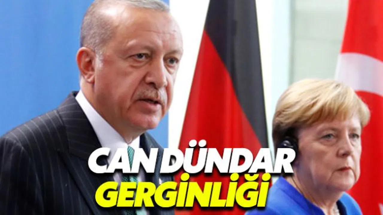 Erdoğan-Merkel toplantısında Can Dündar gerilimi