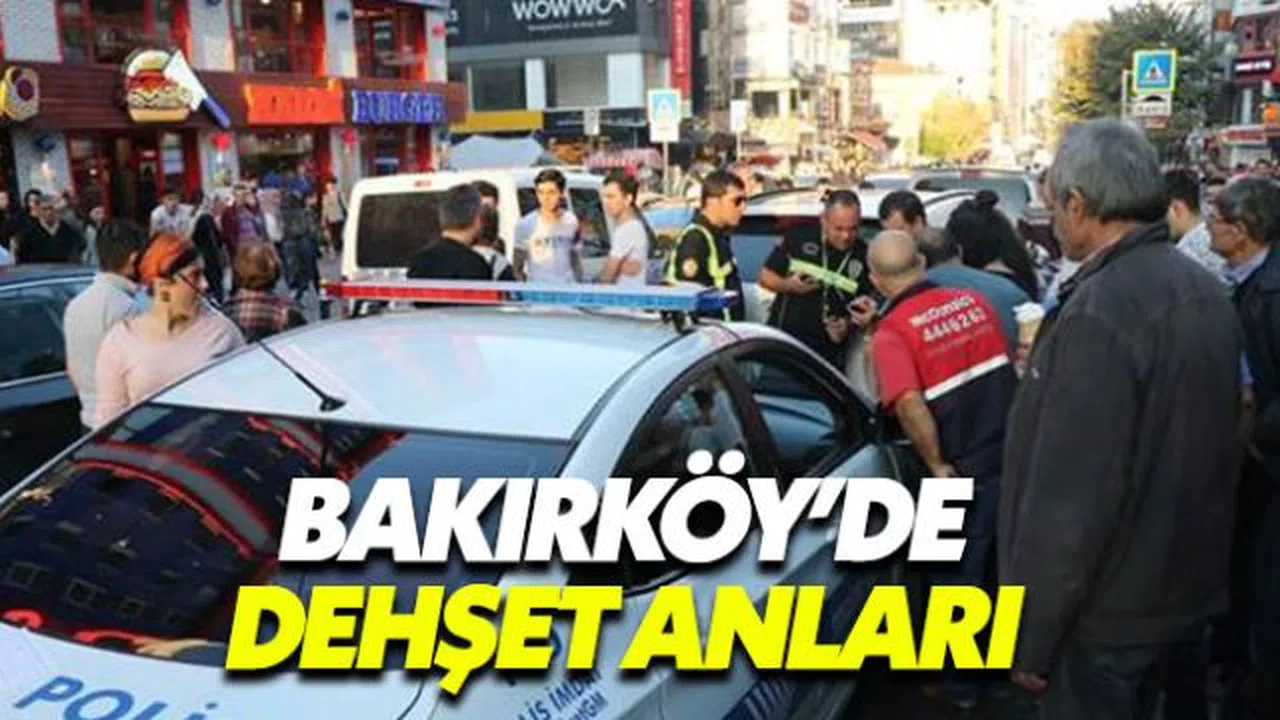 Bakırköy'de bir sürücü aracını kalabalığın arasına sürdü