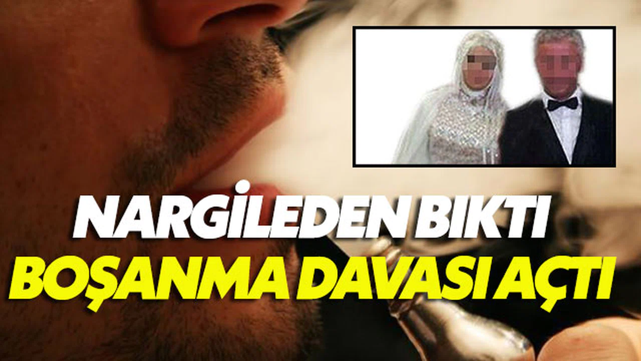 Evde nargile içen eşine boşanma davası açtı