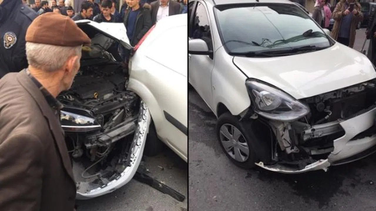 Babasının arabasıyla terör estirdi