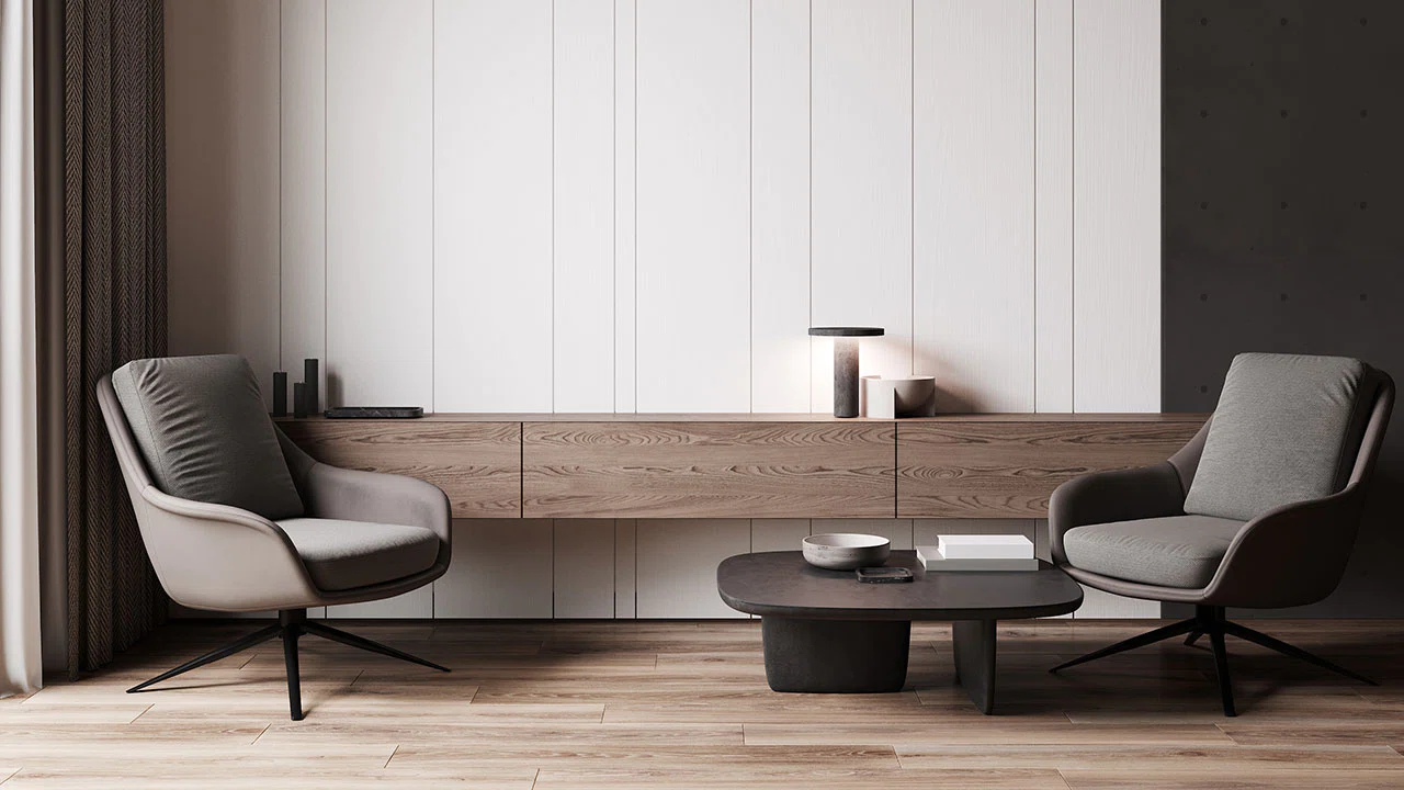 Az eşya, çok huzur, minimalist dekorasyon