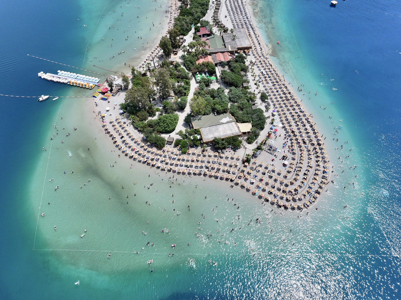 Bayramın son günü Muğla’da sahiller tıklım tıklım