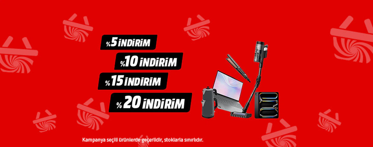 MediaMarkt yaz kampanyasında indirimli ürünler satışta