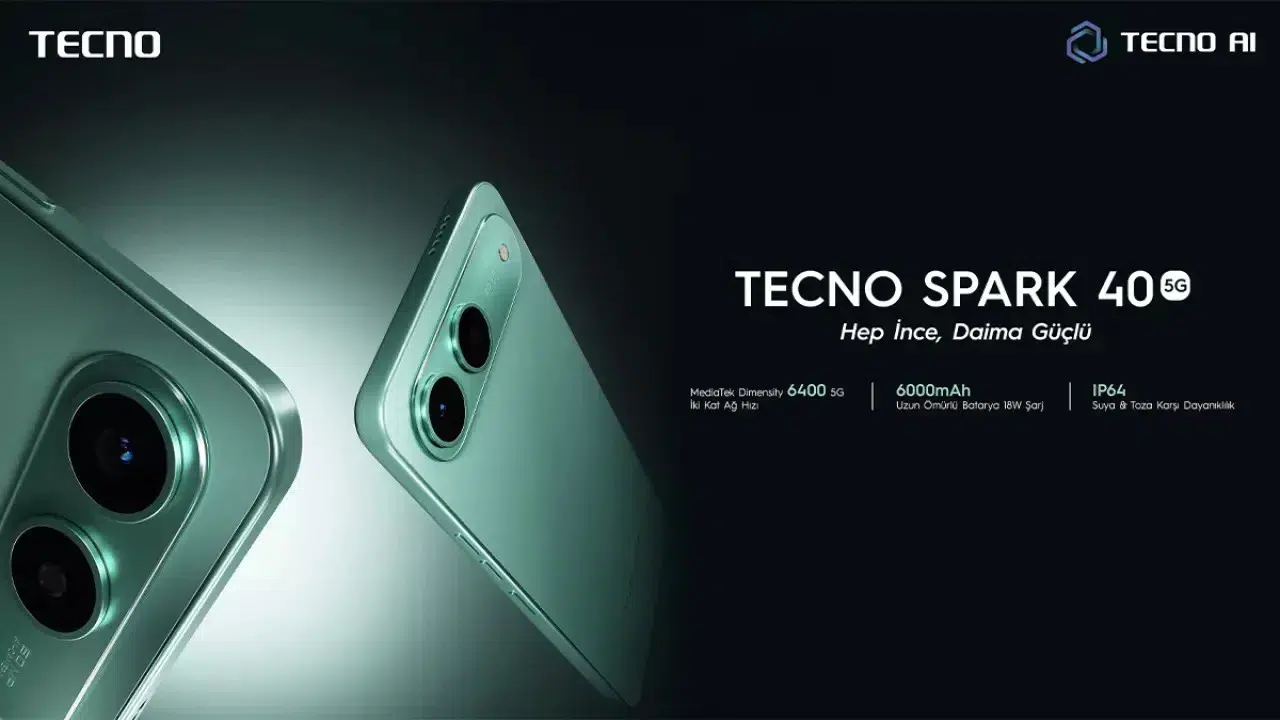 TECNO Spark 40 5G: Yüksek Performans ve Uzun Süreli Güç