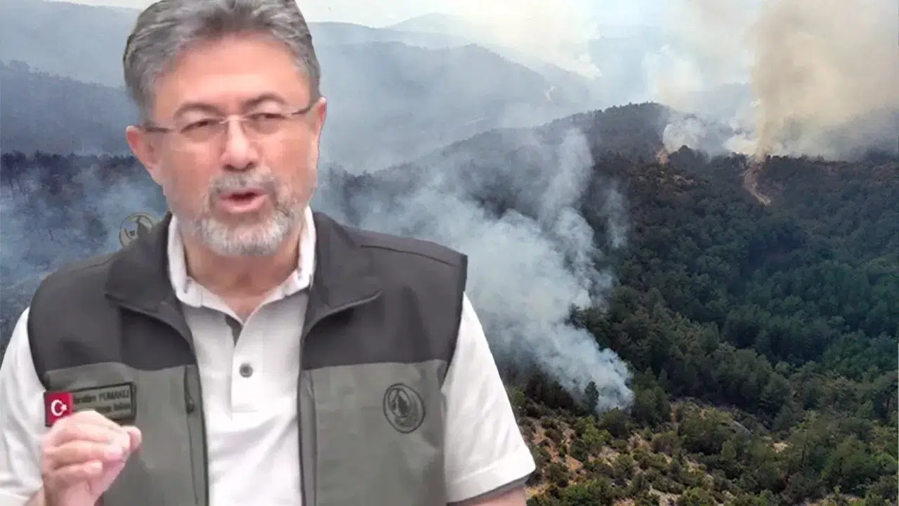 Bakan Yumaklı'dan Sevindirici Açıklama: Aktif Yangın Yok, Soğutma Çalışmaları Devam Ediyor
