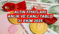 Altın Fiyatları 31 Ekim 2025: Güncel Alış Satış Fiyatları