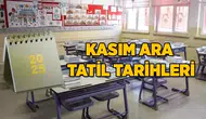 MEB Duyurdu: 2025-2026 Eğitim Öğretim Yılı Kasım Ara Tatil Tarihleri Açıklandı