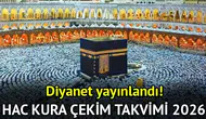 Diyanet 2026 Hac Kura Çekim Takvimi Açıklandı