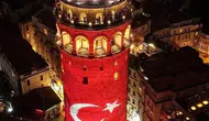 Galata Kulesi'nde Türkiye'nin Final Maçı Coşkusu