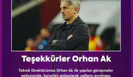Eyüpspor, Teknik Direktör Orhan Ak ile Yollarını Ayırdı