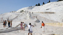 Pamukkale’yi bayramda 53 bin turist gezdi