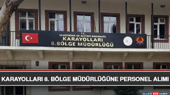 Karayolları 8. Bölge Müdürlüğü Personel Alımı Duyurdu