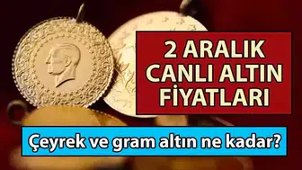 2 Aralık 2023 Altın Fiyatları: Gram ve Çeyrek Altın Alış-Satış Kurları