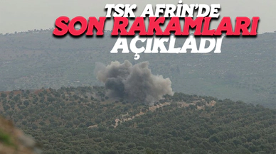 TSK Afrin’de Son Rakamları Açıkladı