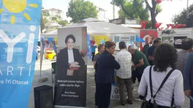 İYİ Parti tanıtım standına saldırdılar