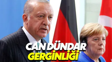 Erdoğan-Merkel toplantısında Can Dündar gerilimi