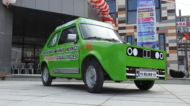 Lise öğrencileri hurda otomobilden güneş enerjili araç yaptı