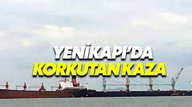 Yenikapı açıklarında korkutan kaza
