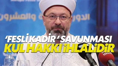 Diyanet Başkanı Erbaş'tan Fesli Kadir tepkilerine yanıt