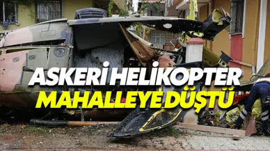 Sancaktepe'de askeri helikopter düştü 4 asker şehit