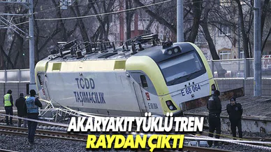 Ankara'da tren raydan çıktı