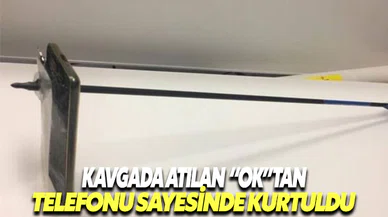 Tartışmadan sonra atılan oktan cep telefonu sayesinde kurtuldu