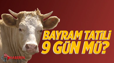 2019 Kurban Bayramı tatili 9 gün mü?