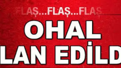Felaket Bölgesinde 'OHAL' İlan Edildi