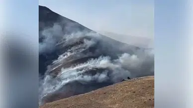 Erzurum'da Dağlık Bölgedeki Yangın Kontrol Altına Alındı