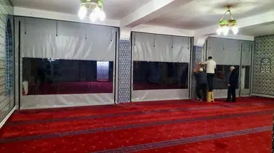 Zonguldak'taki Çaydamar İnamiye Camisi'nde Isınma Düzenlemeleri Yapıldı