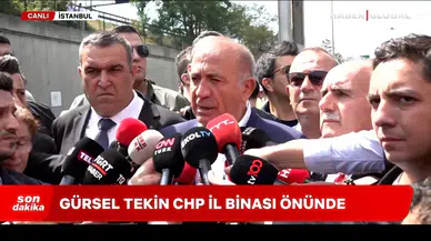 CHP İstanbul İl Başkanlığı Önünde Gerginlik: Gürsel Tekin İçeriye Girdi