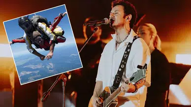 Ünlü Şarkıcı Buray, 4.500 Metreden Paraşütle Atladı