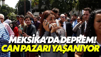 Meksika'da 7.1 Büyüklüğünde Deprem! Can Pazarı Yaşanıyor