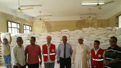 Yemen'deki Türk köyüne Kızılay yardım elini uzattı