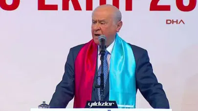 Kerkük toplantısında, Bahçeli sert konuştu..
