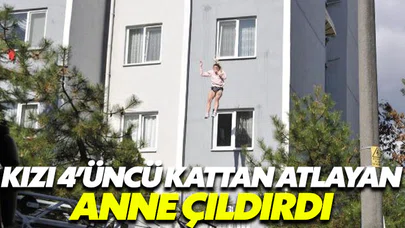Kızı 4. Kattan atlayan anne çıldırdı