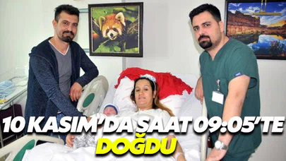 10 Kasım’da, saat 09:05’te doğdu