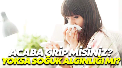 Grip misiniz yoksa soğuk algınlığı mı?