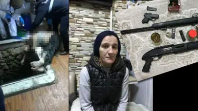 Şiddet gördüğü eşini öldürdükten sonra üzerine beton döktü