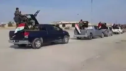 Türk topçusunun ateşinden ürktüler; kaçacak delik aradılar