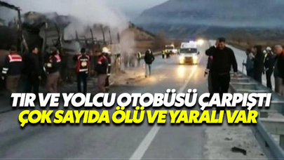 Tır Ve Yolcu Otobüsü Çarpıştı, Çok Sayıda Ölü Ve Yaralı Var!