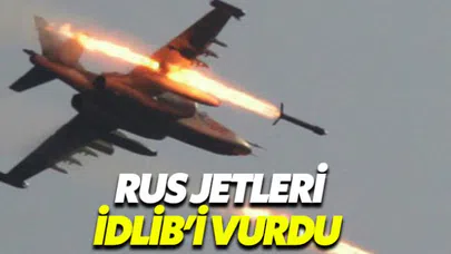 Rus ve Suriye güçleri İdlib'i vurdu