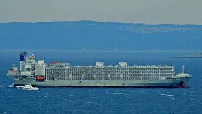 Şarbonlu hayvan taşıdığı iddia edilen gemi Çeşme açıklarında